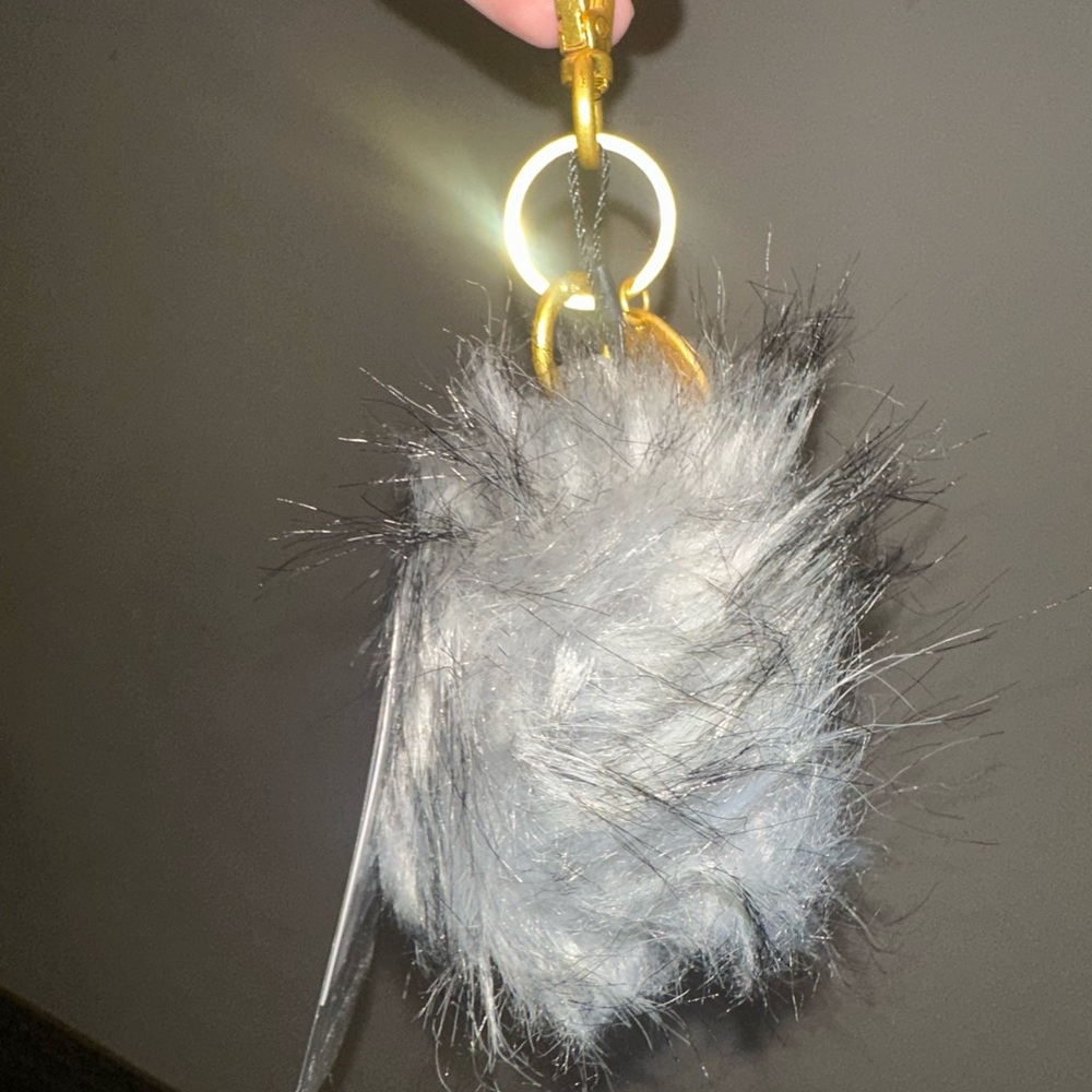 Fawn Design Gray Fur Keychain Accessory - Picture 4 of 4